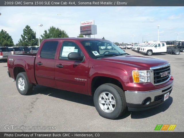 2009 GMC Sierra 1500 SLE Crew Cab 4x4 in Sonoma Red Metallic