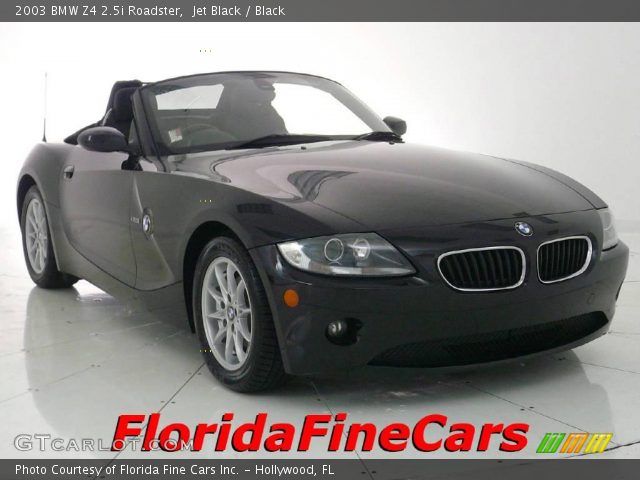 2003 BMW Z4 2.5i Roadster in Jet Black