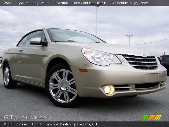 2008 Chrysler Sebring Limited Convertible in Linen Gold Metallic