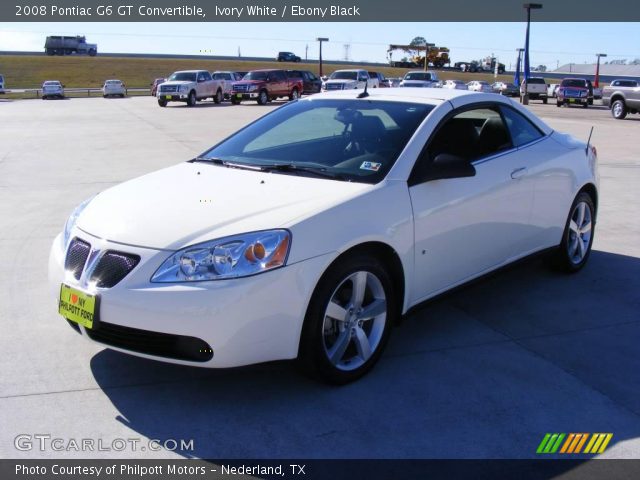 2008 Pontiac G6 GT Convertible in Ivory White