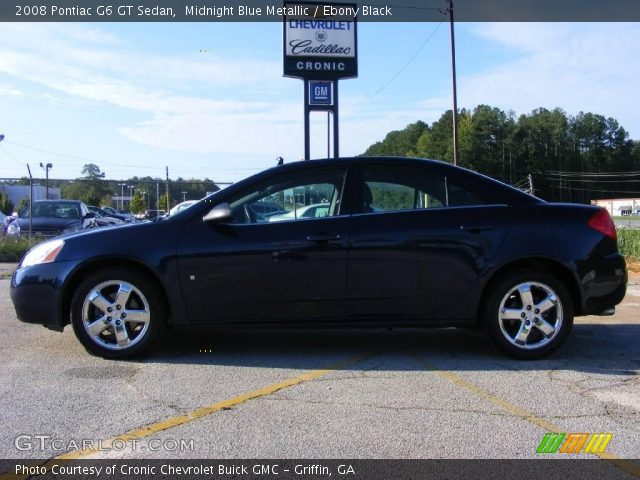 2008 Pontiac G6 GT Sedan in Midnight Blue Metallic