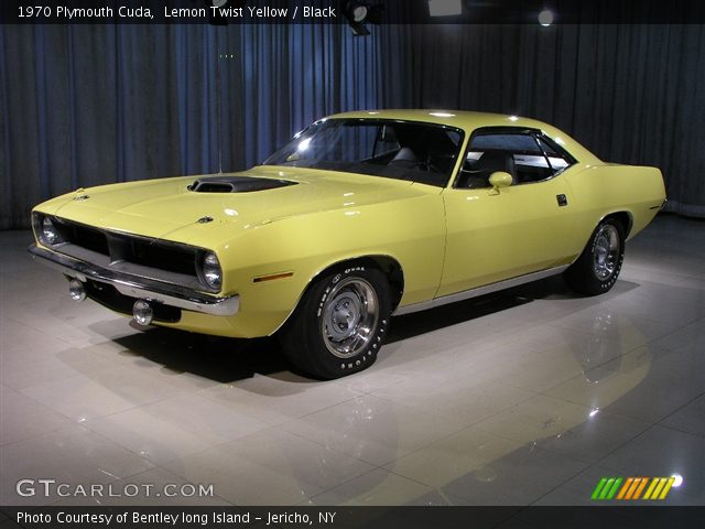 Lemon Twist Yellow - 1970 Plymouth Cuda - Black Interior | GTCarLot.com -  Vehicle Archive #186684