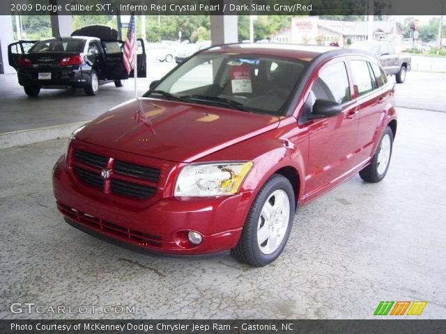 2009 Dodge Caliber SXT in Inferno Red Crystal Pearl