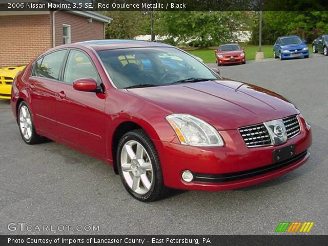 2006 Nissan Maxima 3.5 SE in Red Opulence Metallic