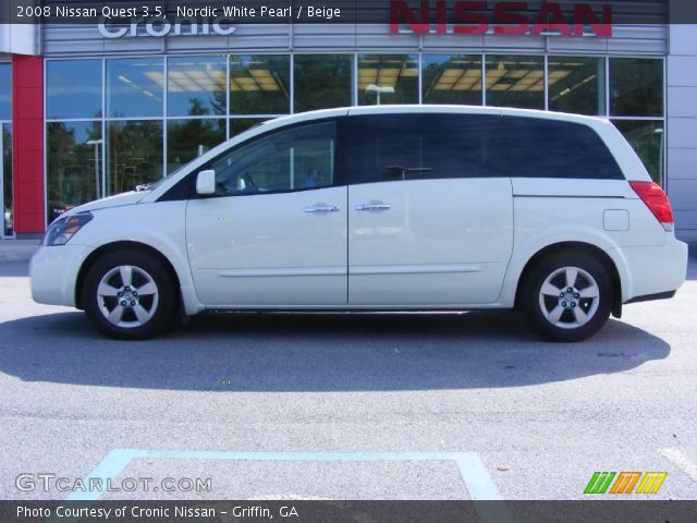 2008 Nissan Quest 3.5 in Nordic White Pearl