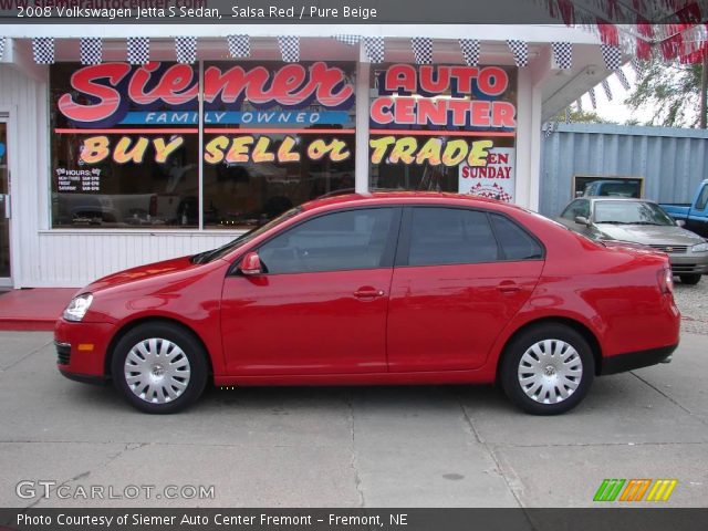2008 Volkswagen Jetta S Sedan in Salsa Red