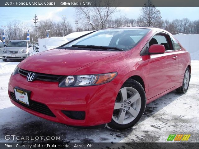 2007 Honda Civic EX Coupe in Rallye Red