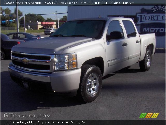 2008 Chevrolet Silverado 1500 LS Crew Cab 4x4 in Silver Birch Metallic