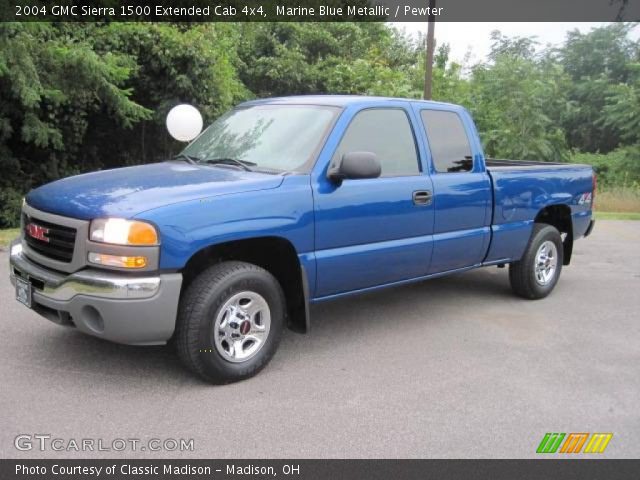2004 GMC Sierra 1500 Extended Cab 4x4 in Marine Blue Metallic