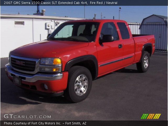 2007 GMC Sierra 1500 Classic SLT Extended Cab 4x4 in Fire Red