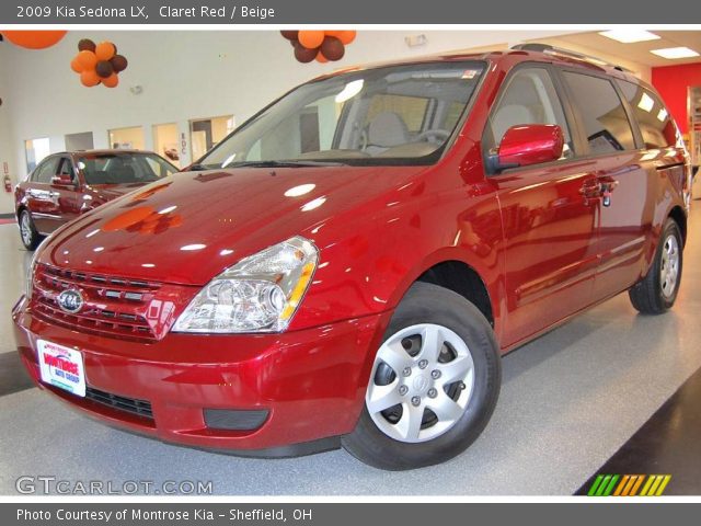 2009 Kia Sedona LX in Claret Red