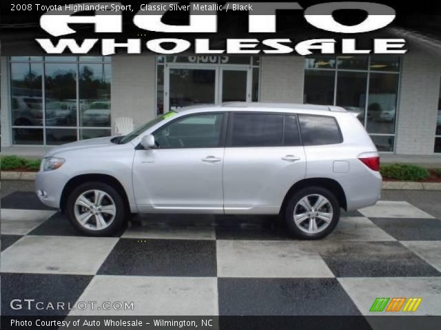 2008 Toyota Highlander Sport in Classic Silver Metallic