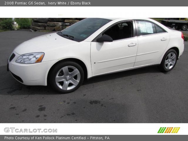 2008 Pontiac G6 Sedan in Ivory White