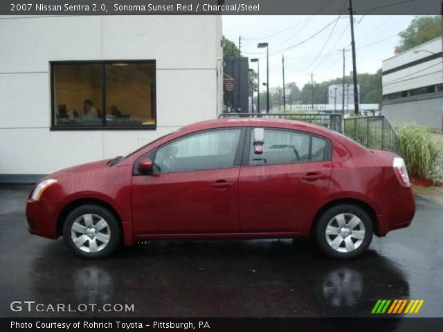 2007 Nissan Sentra 2.0 in Sonoma Sunset Red