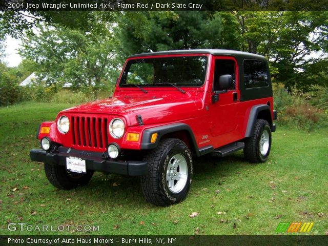 2004 Jeep Wrangler Unlimited 4x4 in Flame Red