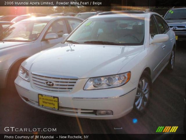 2006 Hyundai Azera Limited in Powder White Pearl