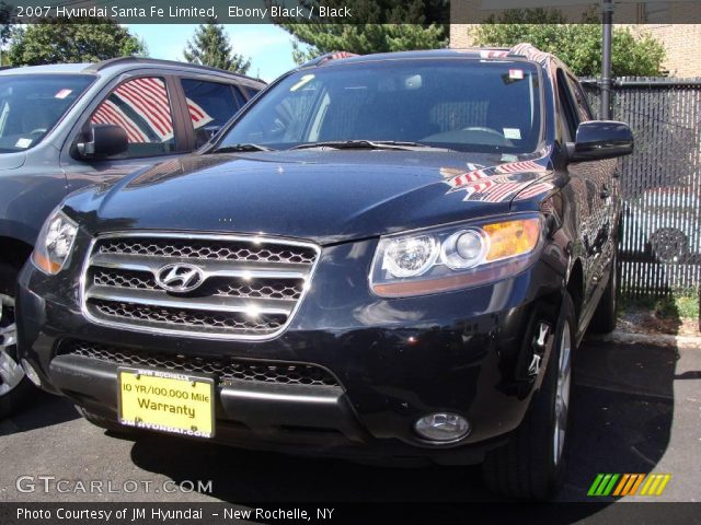2007 Hyundai Santa Fe Limited in Ebony Black