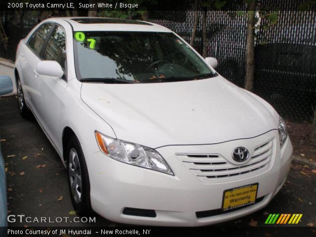2008 Toyota Camry LE in Super White