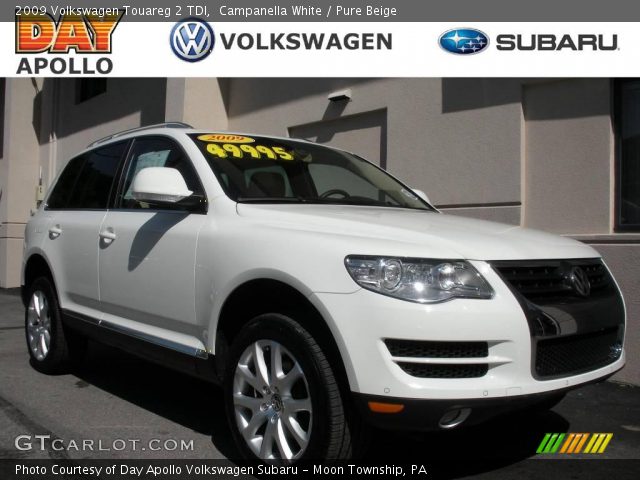 2009 Volkswagen Touareg 2 TDI in Campanella White