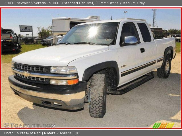 2001 Chevrolet Silverado 1500 LT Extended Cab 4x4 in Summit White