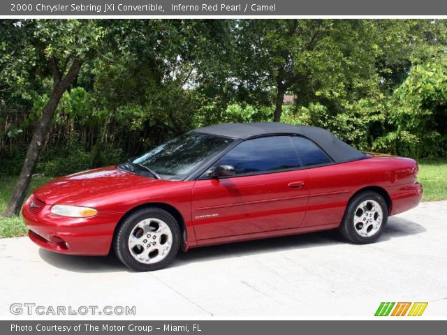 2000 Chrysler Sebring JXi Convertible in Inferno Red Pearl. Click to ...