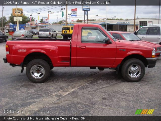 1998 Ford Ranger XLT Regular Cab 4x4 in Bright Red