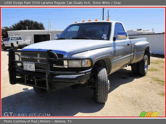 1996 Dodge Ram 3500 Laramie Regular Cab Dually 4x4 in Stone White