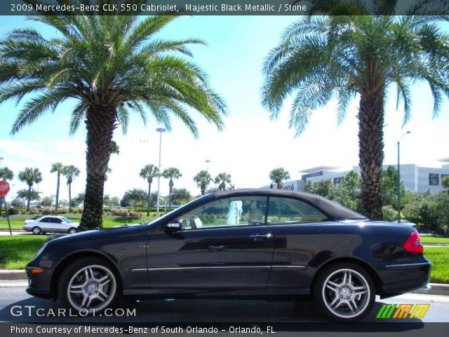 2009 Mercedes-Benz CLK 550 Cabriolet in Majestic Black Metallic