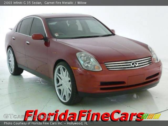 2003 Infiniti G 35 Sedan in Garnet Fire Metallic