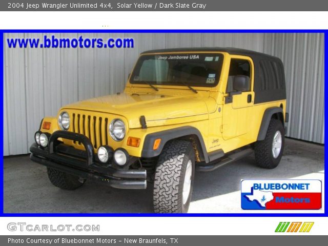 2004 Jeep Wrangler Unlimited 4x4 in Solar Yellow