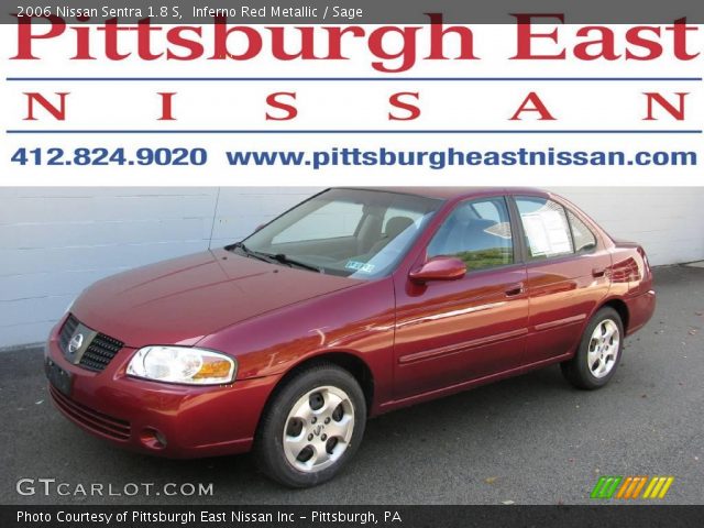 2006 Nissan Sentra 1.8 S in Inferno Red Metallic