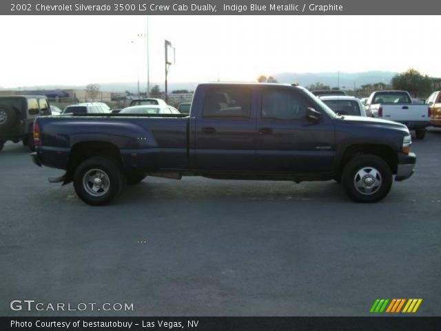 2002 Chevrolet Silverado 3500 LS Crew Cab Dually in Indigo Blue Metallic
