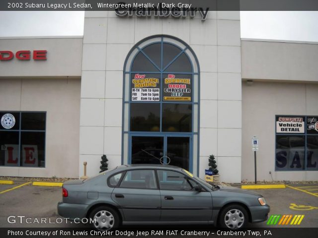 2002 Subaru Legacy L Sedan in Wintergreen Metallic