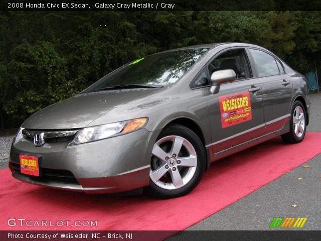 2008 Honda Civic EX Sedan in Galaxy Gray Metallic