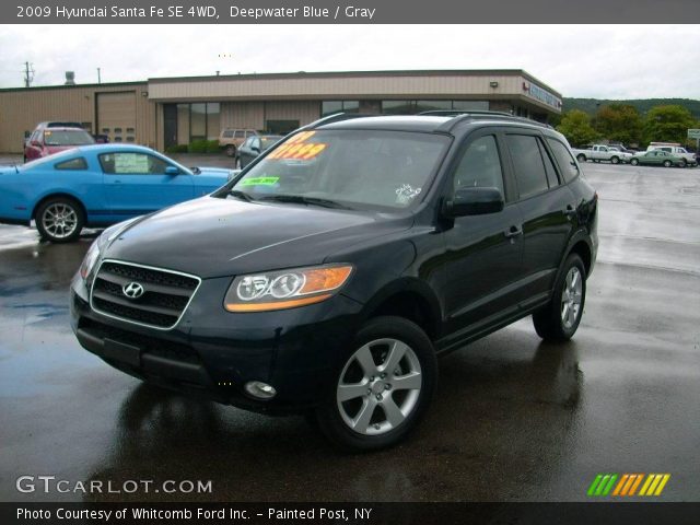 2009 Hyundai Santa Fe SE 4WD in Deepwater Blue