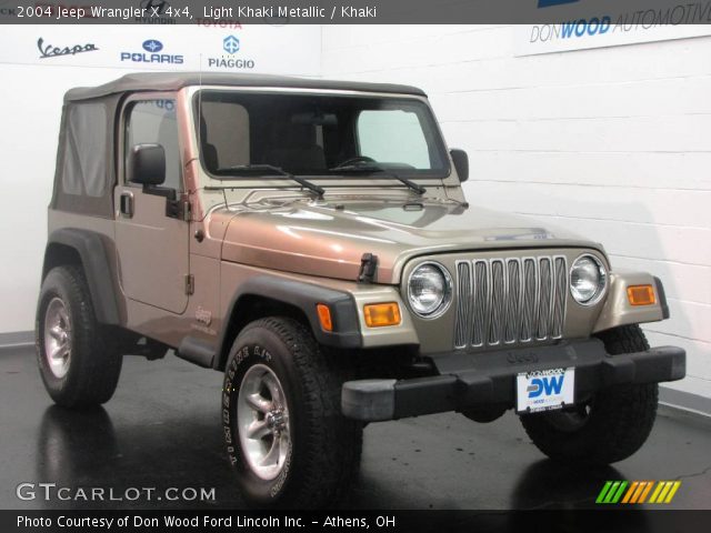 2004 Jeep Wrangler X 4x4 in Light Khaki Metallic