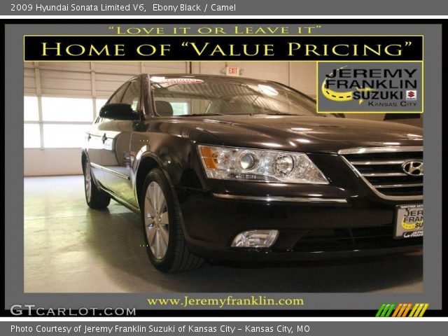 2009 Hyundai Sonata Limited V6 in Ebony Black