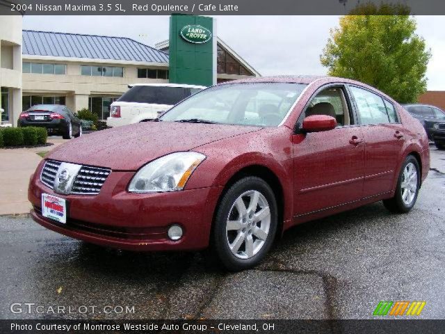 2004 Nissan Maxima 3.5 SL in Red Opulence