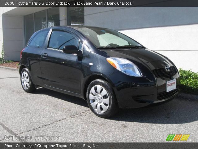 2008 Toyota Yaris S 3 Door Liftback in Black Sand Pearl