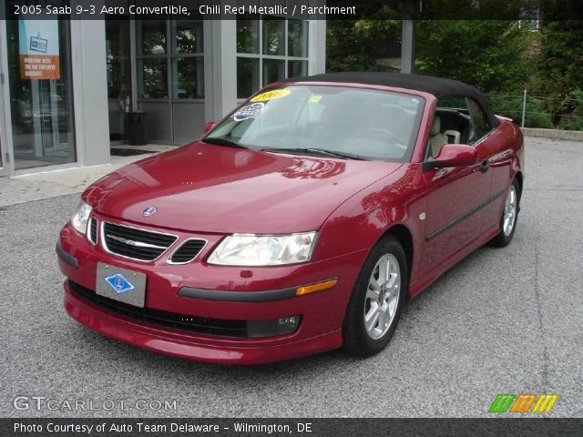 2005 Saab 9-3 Aero Convertible in Chili Red Metallic