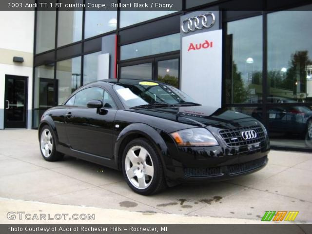 2003 Audi TT 1.8T quattro Coupe in Brilliant Black
