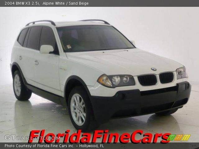 2004 BMW X3 2.5i in Alpine White