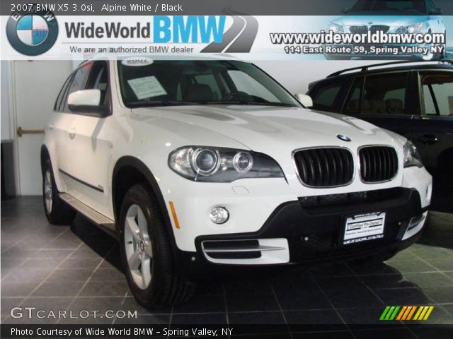 2007 BMW X5 3.0si in Alpine White