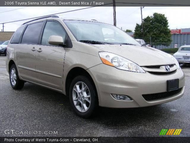 2006 Toyota Sienna XLE AWD in Desert Sand Mica