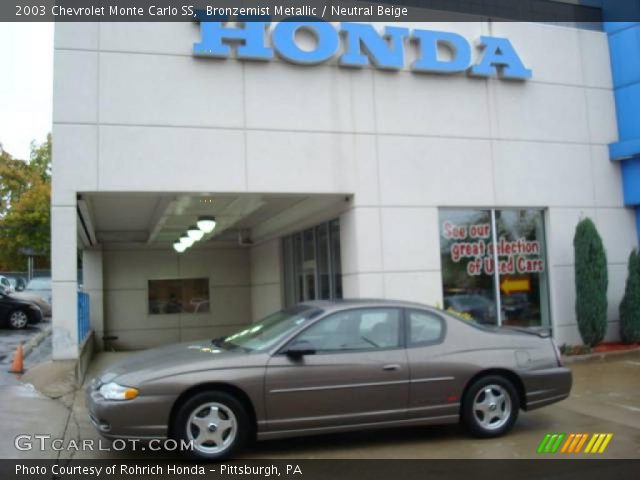 2003 Chevrolet Monte Carlo SS in Bronzemist Metallic