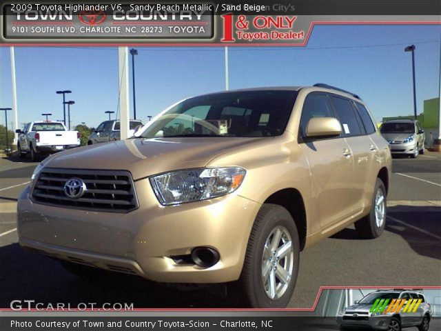 2009 Toyota Highlander V6 in Sandy Beach Metallic