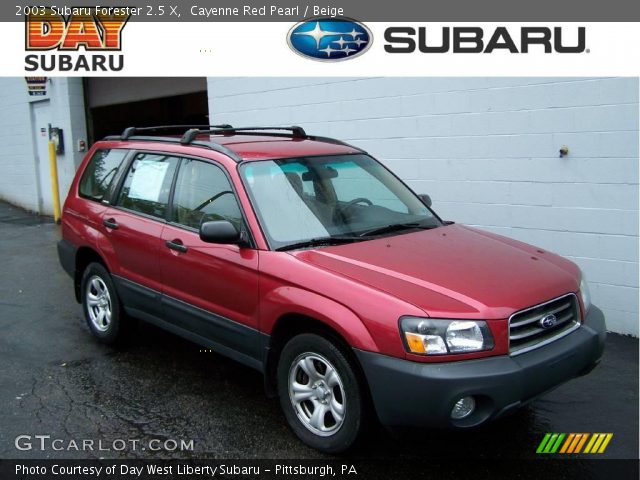 2003 Subaru Forester 2.5 X in Cayenne Red Pearl