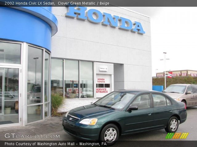 2002 Honda Civic LX Sedan in Clover Green Metallic