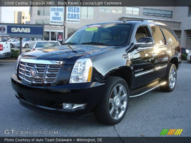 2008 Cadillac Escalade AWD in Black Raven