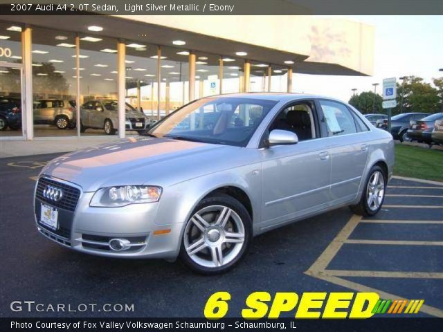 2007 Audi A4 2.0T Sedan in Light Silver Metallic